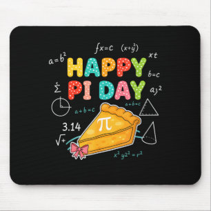 Tapis De Souris Joyeuse Fête Pi Arc Tarte Filles Enfants 3,14 Nomb