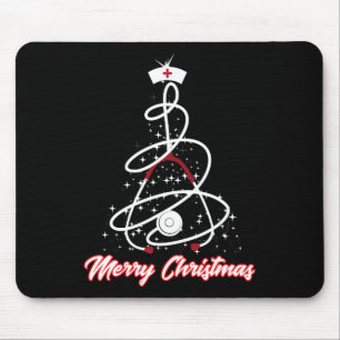 Tapis De Souris Joyeuse infirmière de Noël Chemise Yuletide Pratic