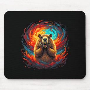 Tapis De Souris Joyeuse journée de la marmotte 2026 Chapeau de gen