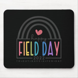 Tapis De Souris Joyeuse journée de terrain 2022 arc-en-ciel amusan