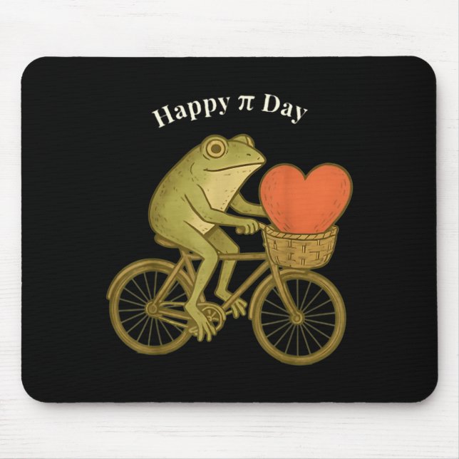 Tapis De Souris Joyeuse journée Pi Prof de maths Grenouille Mathém (Devant)