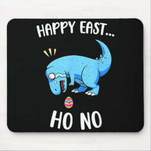 Tapis De Souris Joyeuse Pâques oh non drôle trex dinosaure garçons