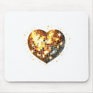 Tapis De Souris Joyeuse Saint-Valentin Drôle Or Coquette Disco Ba