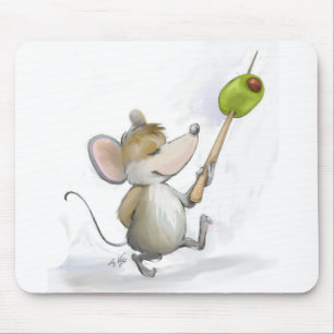 Tapis De Souris Joyeuse souris Moe avec Olive Mousepad