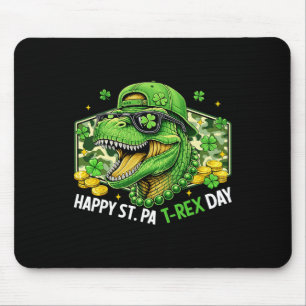 Tapis De Souris Joyeuse St Pat-rex Day Dinosaure Camo St Patricks 