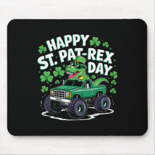 Tapis De Souris Joyeuse St Pat-rex Patricks Day Dinosaure Monstre 