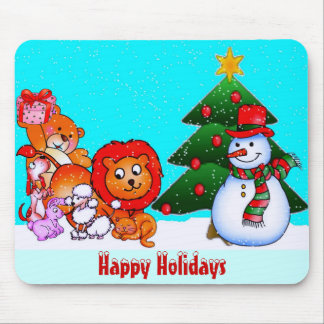 Tapis De Souris Joyeuses fêtes à Mousepad