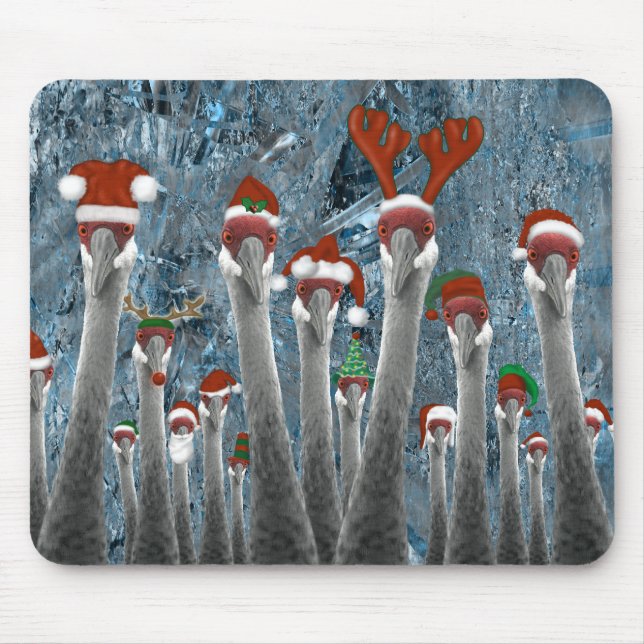 Tapis De Souris Joyeuses grues parmi nous (Devant)