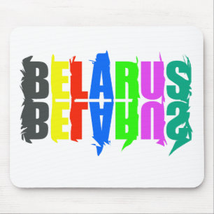 Tapis De Souris Joyeuses Lettres colorées de Biélorussie