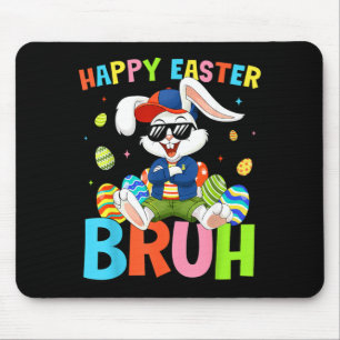 Tapis De Souris Joyeuses Pâques Bruh Bunny pour enfants garçons fi