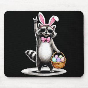Tapis De Souris Joyeuses Pâques Mignon Raton Laveur Hommes Femmes