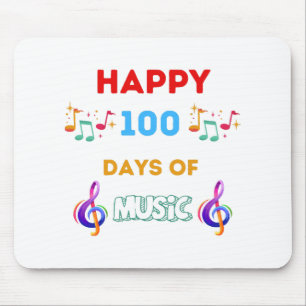 Tapis De Souris Joyeux 100 Jours de musique