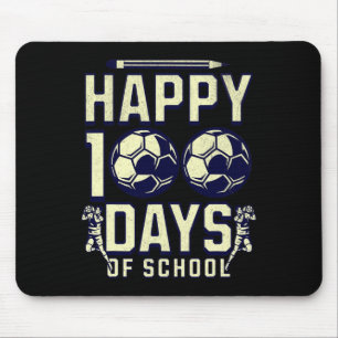 Tapis De Souris Joyeux 100 Jours D'école Enseignant 100e Jour Foot