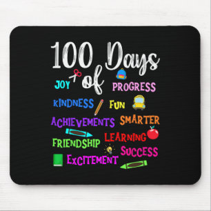 Tapis De Souris Joyeux 100 Jours D'école Enseignant Enfant Garçon
