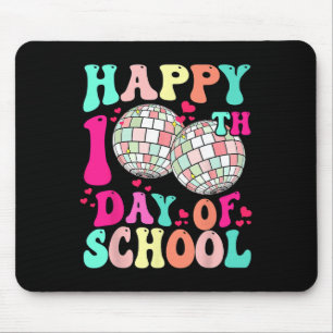 Tapis De Souris Joyeux 100ème Jour De L'École Rétro Disco 100 Jour