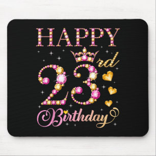 Tapis De Souris Joyeux 23e Anniversaire 23 Ans Hommes Femmes Anniv