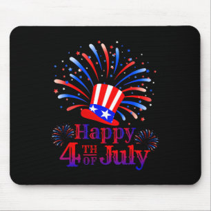 Tapis De Souris Joyeux 4 juillet Amérique Célébration de la libert
