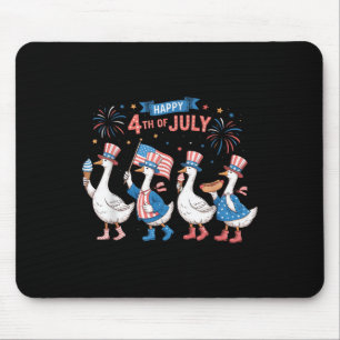 Tapis De Souris Joyeux 4 juillet Canards Fête de l'Indépendance Am