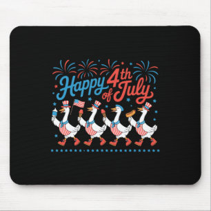 Tapis De Souris Joyeux 4 juillet Canards Jour de l'Indépendance Am
