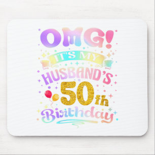 Tapis De Souris Joyeux 50e anniversaire de mariage pour mon mari