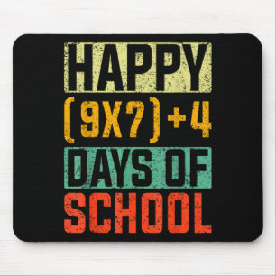 Tapis De Souris Joyeux 67 Jours D'école Prof De Maths Élèves Six