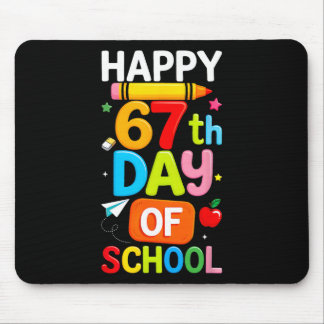 Tapis De Souris Joyeux 67e jour d'école Enseignant Enfants Six Sep