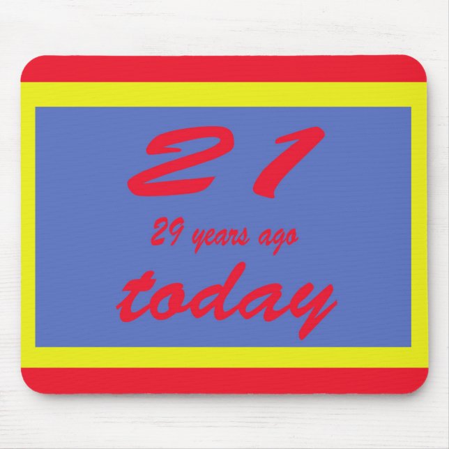 Tapis De Souris Joyeux anniversaire cinquante-0e (Devant)
