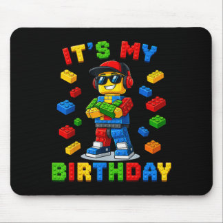 Tapis De Souris Joyeux Anniversaire Construction Enfants Anniversa