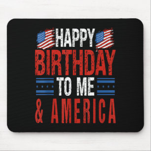 Tapis De Souris Joyeux anniversaire le 4 juillet Anniversaire Bon