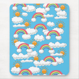 Tapis De Souris Joyeux arc-en-ciel