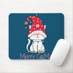 Tapis De Souris Joyeux Catmas Joyeux Noël Cadeau Drôle Mignonne Gn