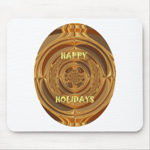 Tapis De Souris Joyeux Cercle de Vacances Art Impression/Design