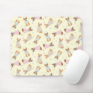 Tapis De Souris Joyeux Chiens de Corgi gallois Pembroke de Pâques