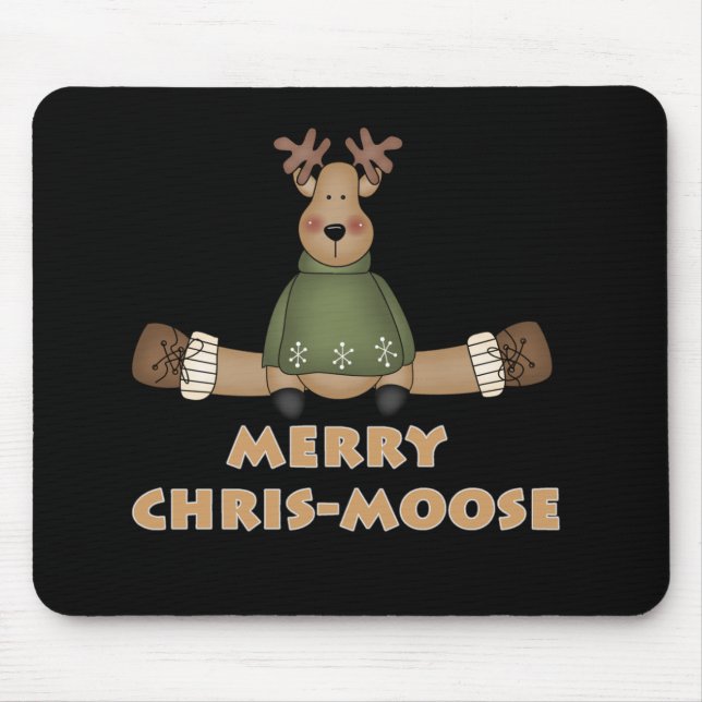 Tapis De Souris Joyeux Chris-Moose (Devant)