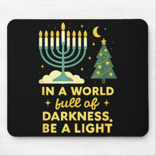 Tapis De Souris Joyeux Chrismukkah Joyeux Noël Heureux Chanukah J