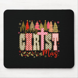 Tapis De Souris Joyeux Christ Jésus Noël Vacances Chrétien Dieu
