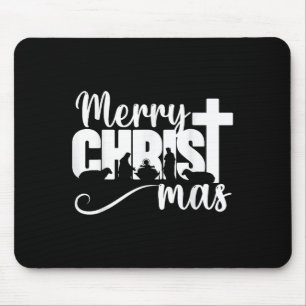 Tapis De Souris Joyeux Christ Mas chrétien Noël Jésus-Christm