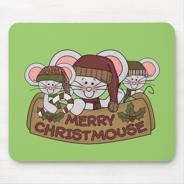 Tapis De Souris Joyeux Christmouse (Devant)