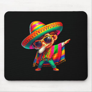 Tapis De Souris Joyeux cinco de mayo garçon dabbing homme mexicain