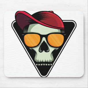 Tapis De Souris Joyeux crâne d'halloween