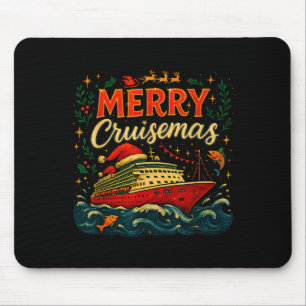 Tapis De Souris Joyeux Cruisemas Drôle de Noël en Croisière Vacanc