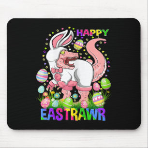 Tapis De Souris Joyeux Eastrawr Drôle T Rex Jour de Pâques Dinosau