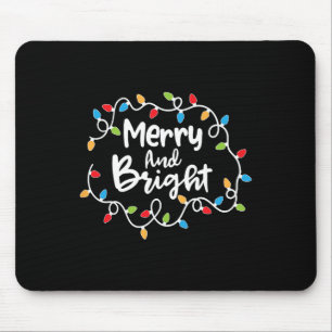 Tapis De Souris Joyeux Et Lumineux Père Noël Noël Lumières Pajam