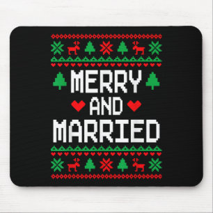 Tapis De Souris Joyeux Et Mariés Couples Correspondant Horrible No
