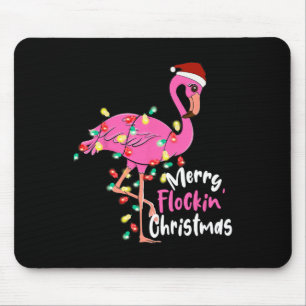 Tapis De Souris Joyeux flocage Flamant rose de Noël Noël Noël
