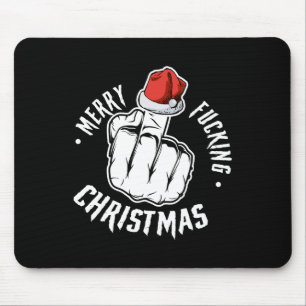 Tapis De Souris Joyeux Forêt Noël Hommes inappropriés Amusants adu