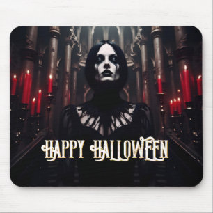Tapis De Souris Joyeux Halloween - Célébration Gothique Dark