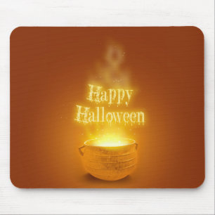 Tapis De Souris Joyeux Halloween Chaudron de Sorcière