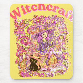 Tapis De Souris Joyeux Halloween-sorcellerie