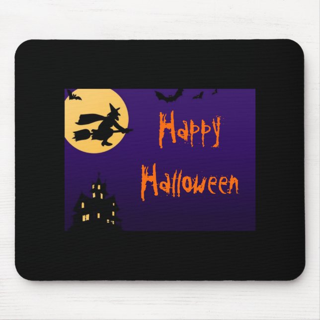 Tapis De Souris Joyeux Halloween Souris (Devant)